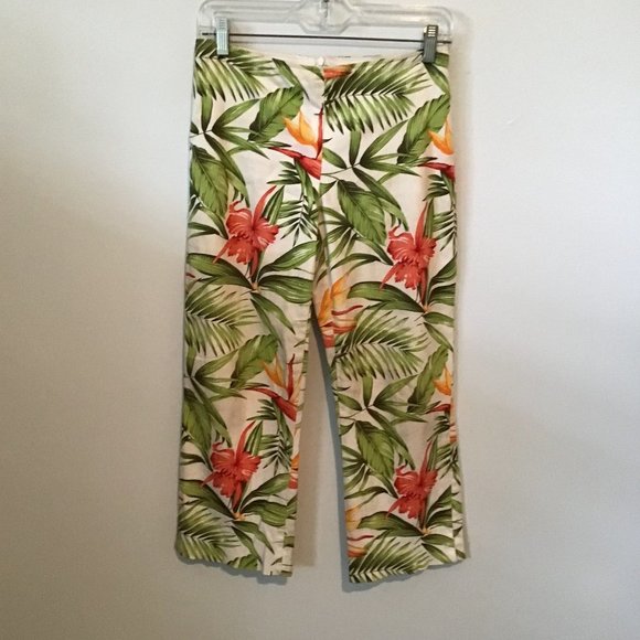 Joseph Ribkoff Pants - JOSEPH Ribkoff Trends Tropical Floral Print Capri Pants